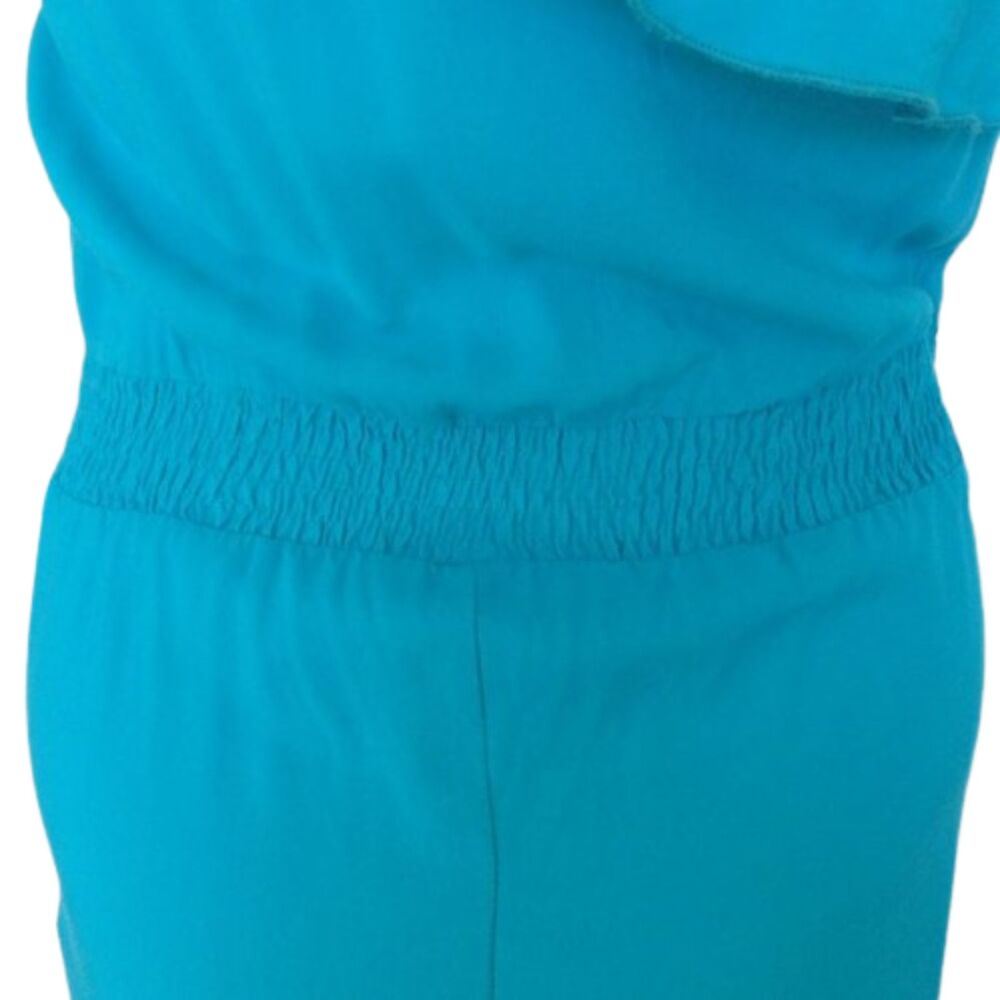 2B BEBE Romper, S, Ruffle One shoulder, Short, Blue, Pockets - Picture 8 of 14